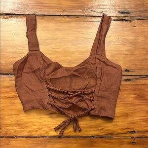 Abercrombie & Fitch Lace-Up Tank Top